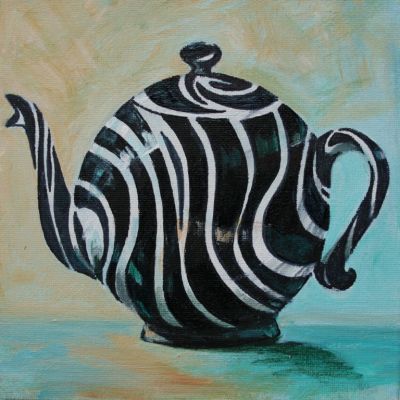 Zebra Tea Pot